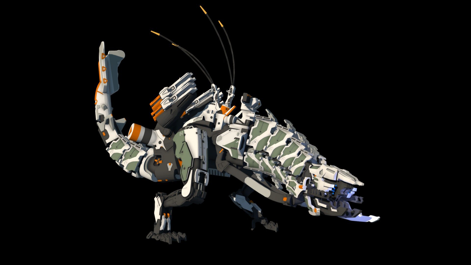 Thunderjaw from Horizon Zero Dawn 3d model