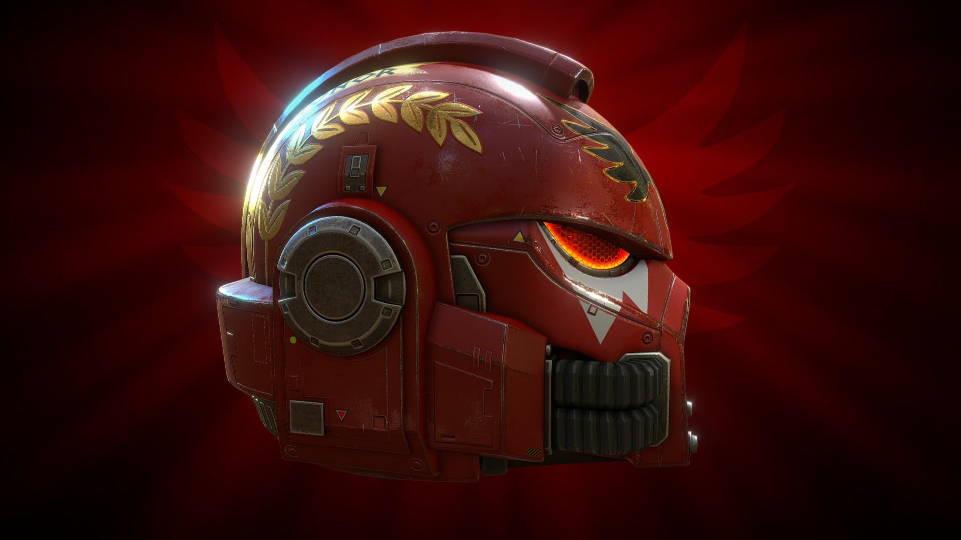 Helmet_MK VIII blod angel 3d model