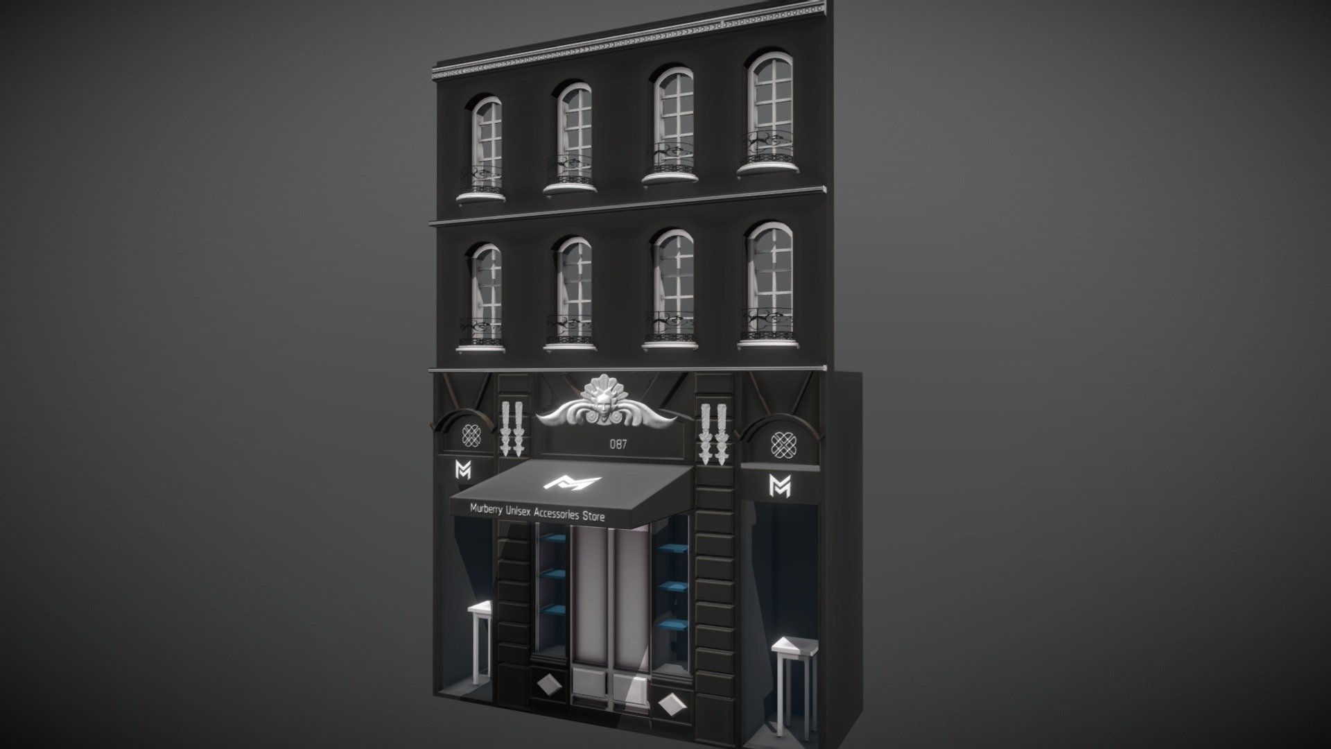 Store Front 3d model