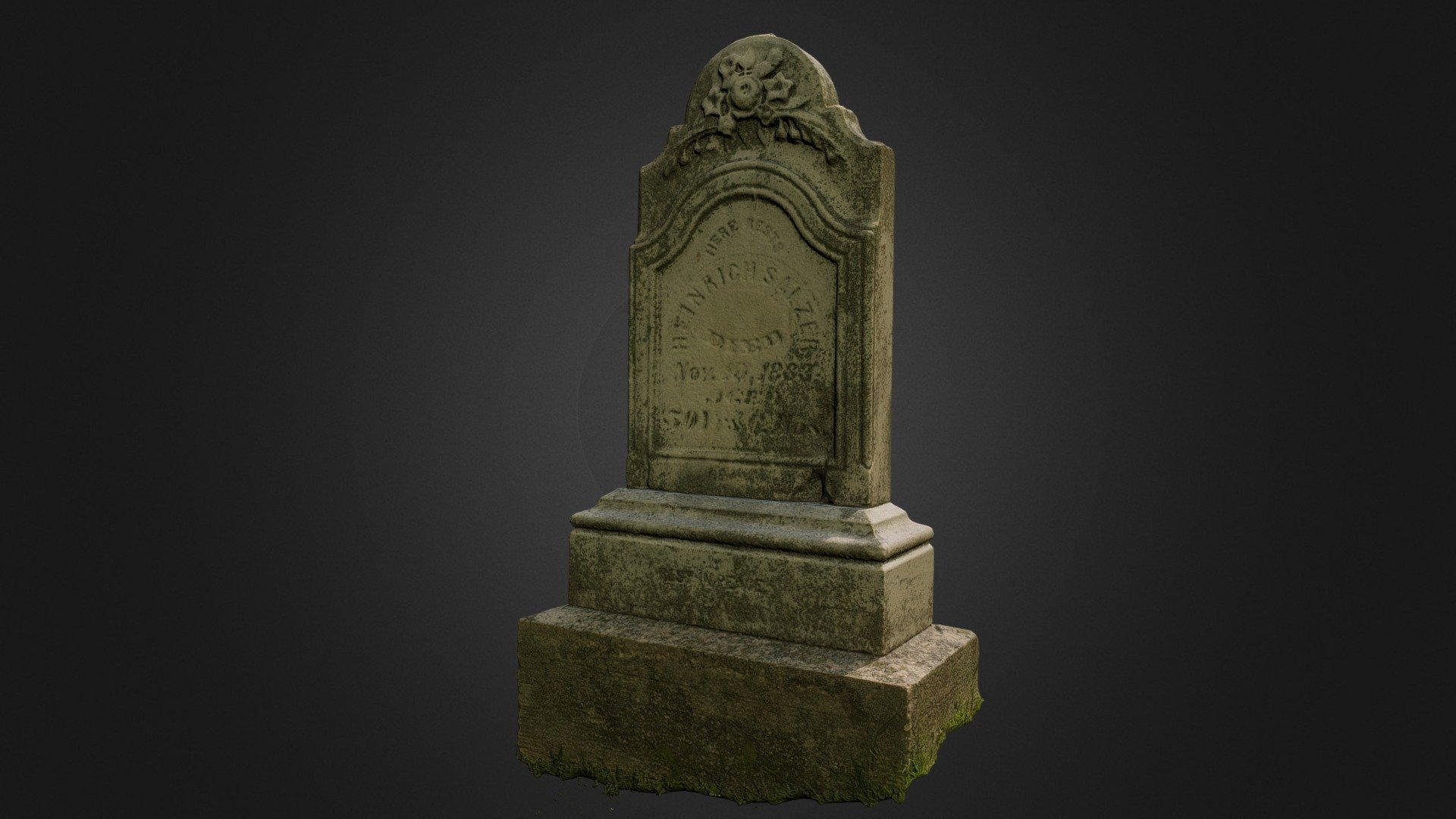 Salzer Monument in Sioux Falls 3d model