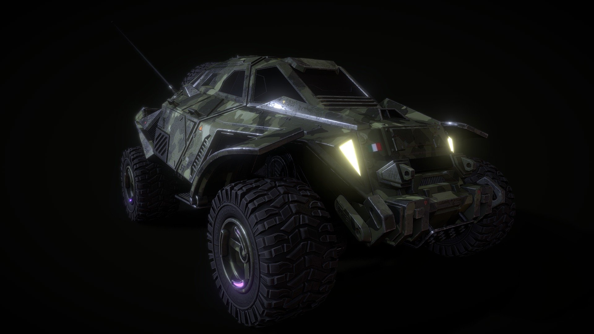 jeep scifi "LAV-D3" 3d model