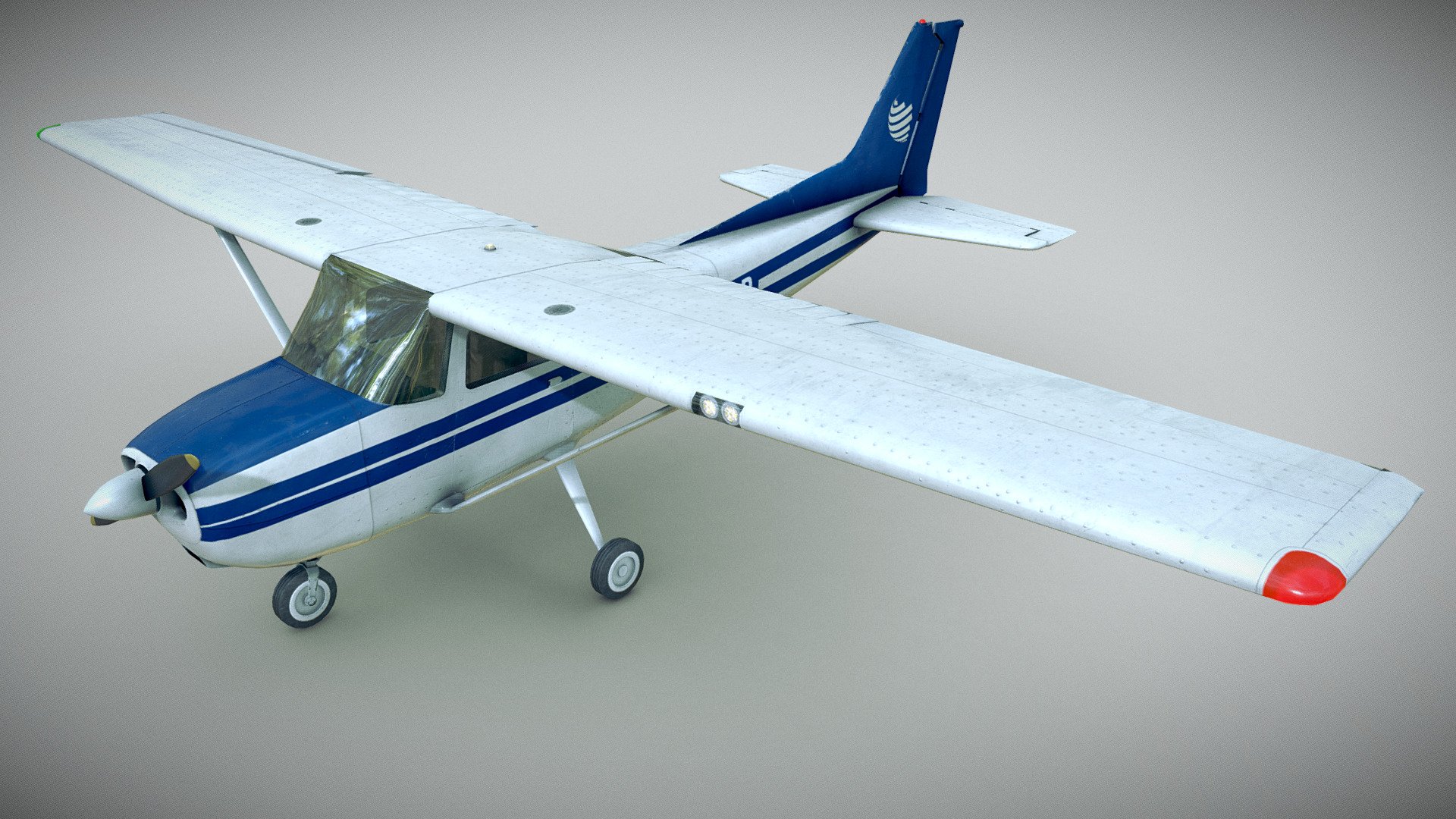 Light Airplane 3d model