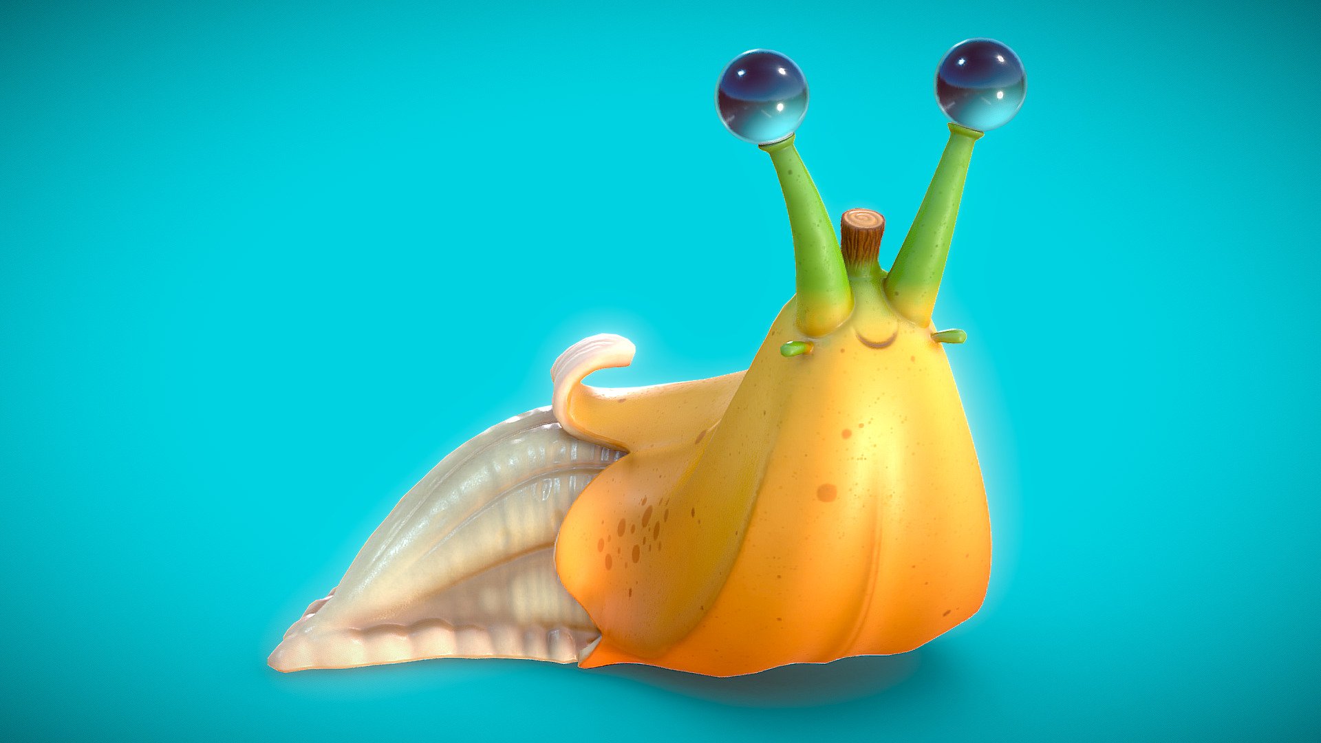 Banana Slug 3d model