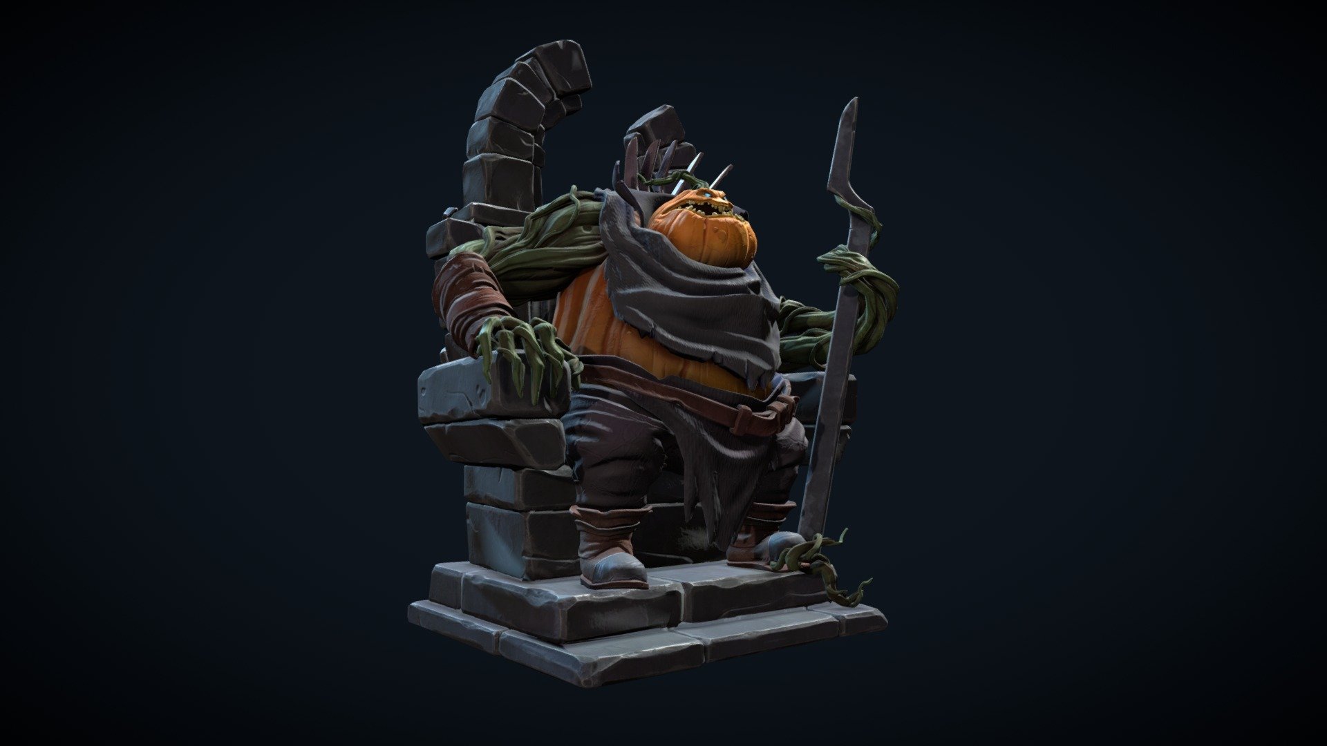 Pumpkinking 3d model