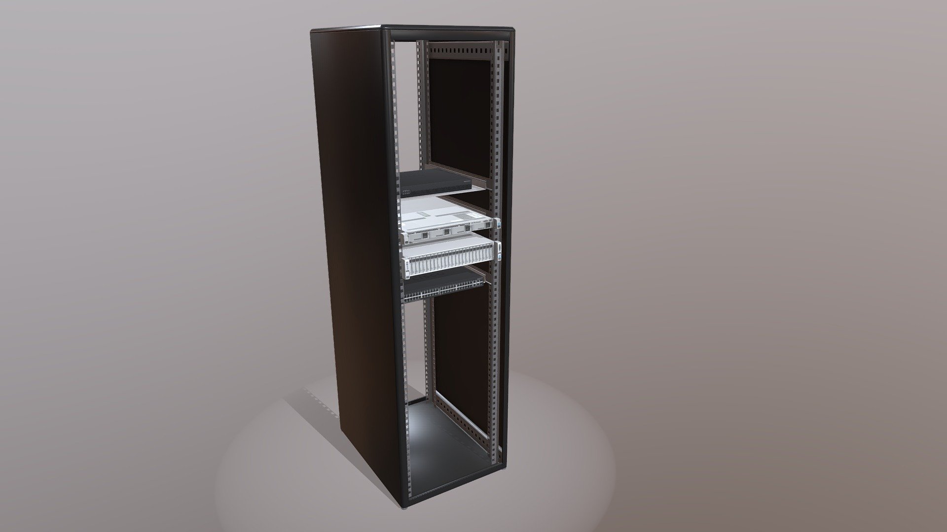 Server cabinet for friends 3d model