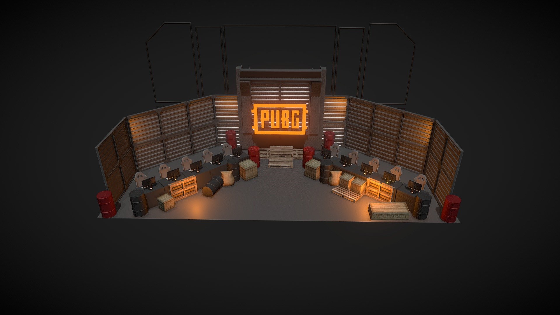 PUBG-casters- Play 3d model