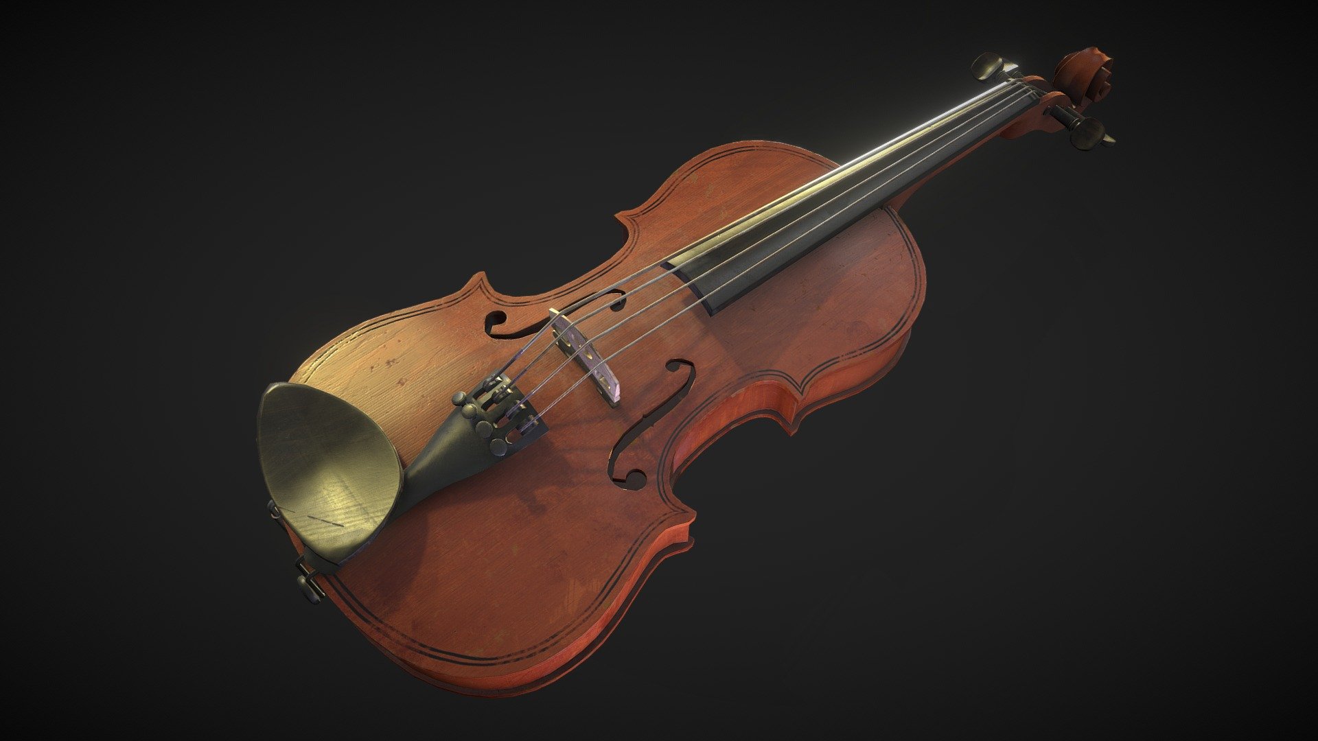 Violin 3d model