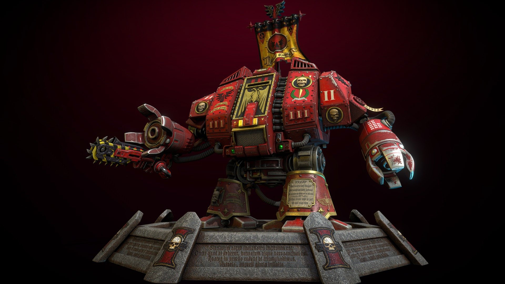 DreadNnought 40K Blood Angels 3d model