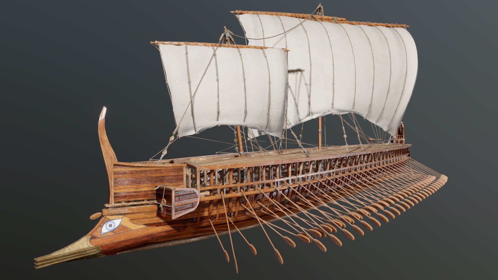 Greek Trireme 3d model