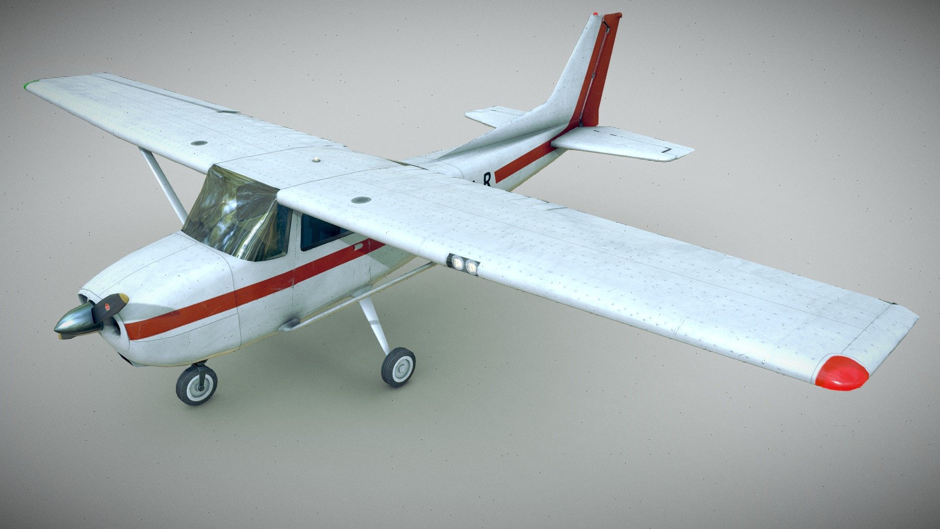 Light Airplane 3d model