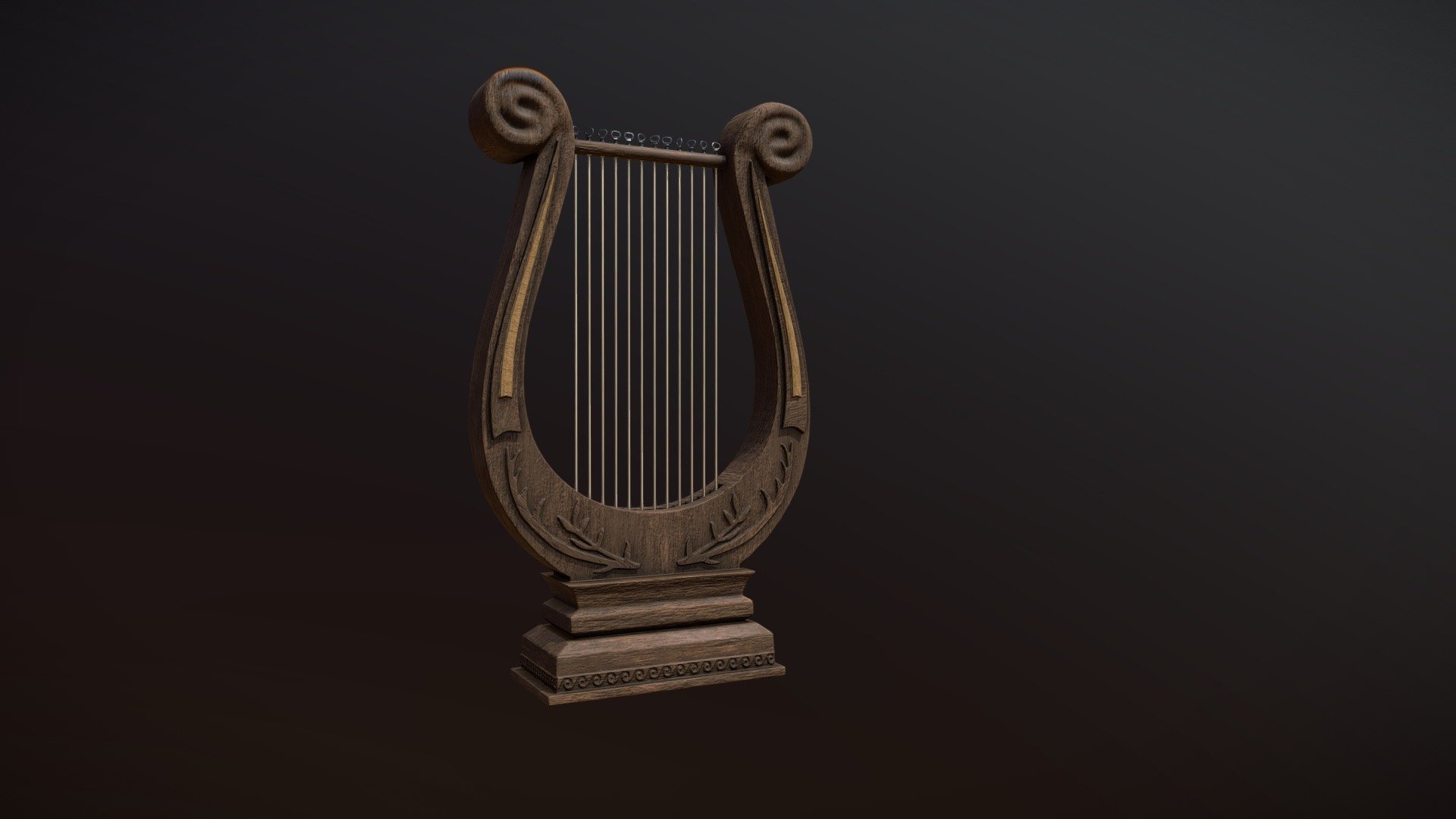 Greek Lyre 3d model