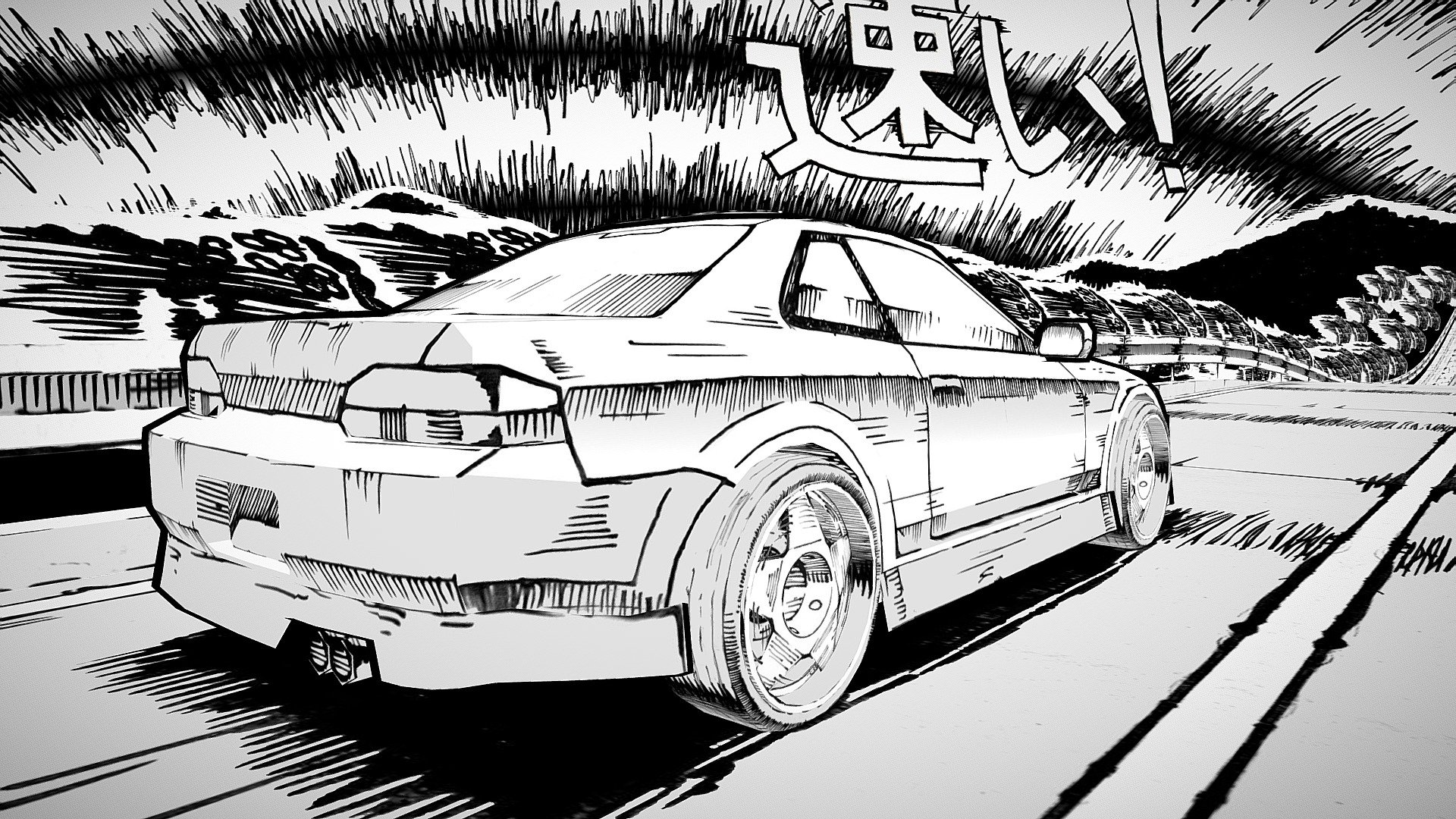 Honda Prelude MANGA 3d model