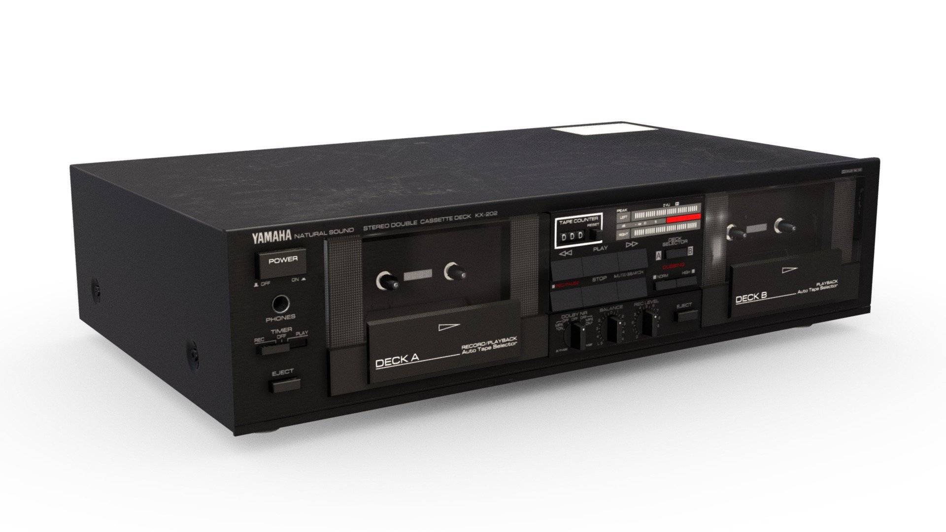 Cassette Deck (Yamaha KX-202) 3d model