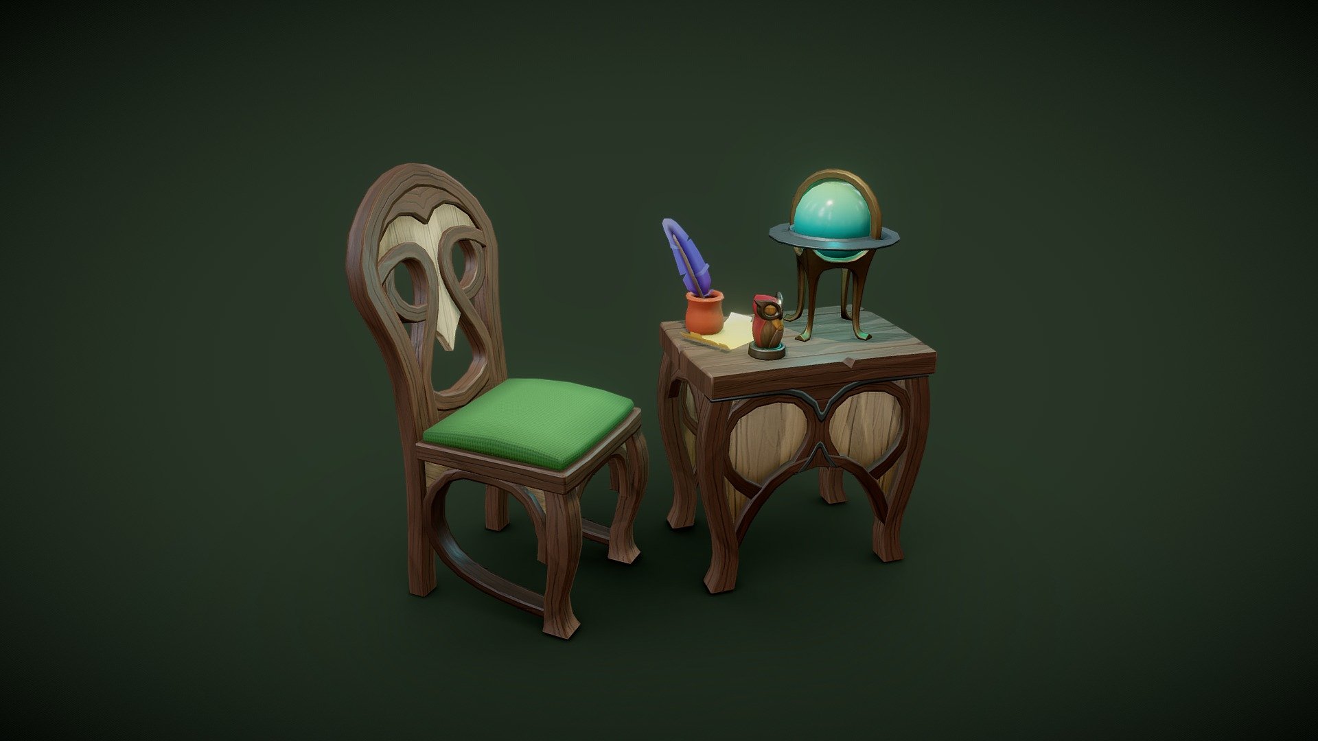 Owl Furniture 3d model