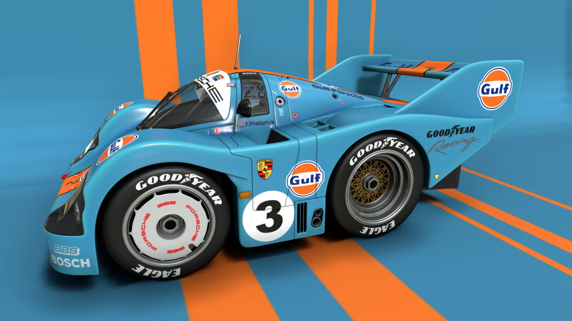 Porsche_956_Choro-Q  GULF 3d model