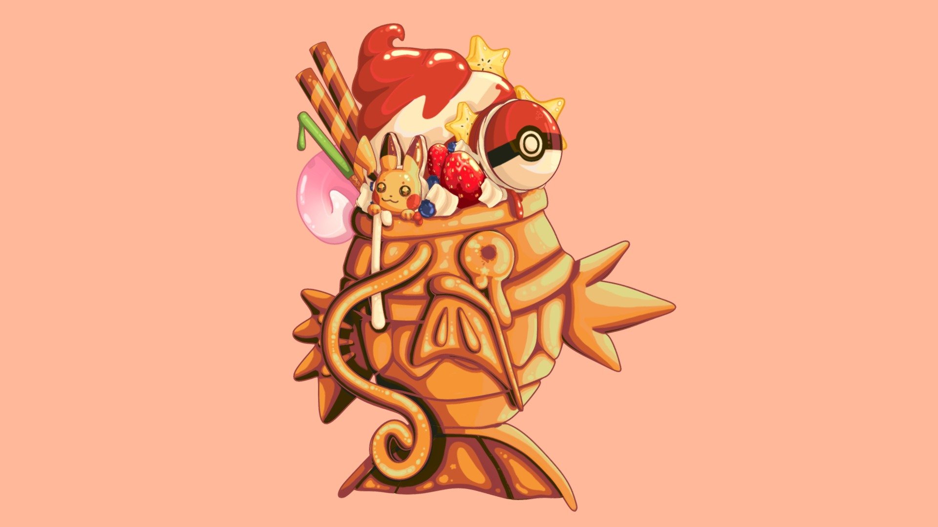 Magikarp Taiyaki 3d model