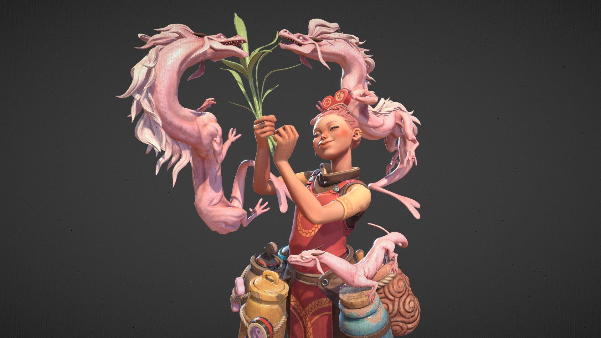 Raising Dragons 🌸 3d model