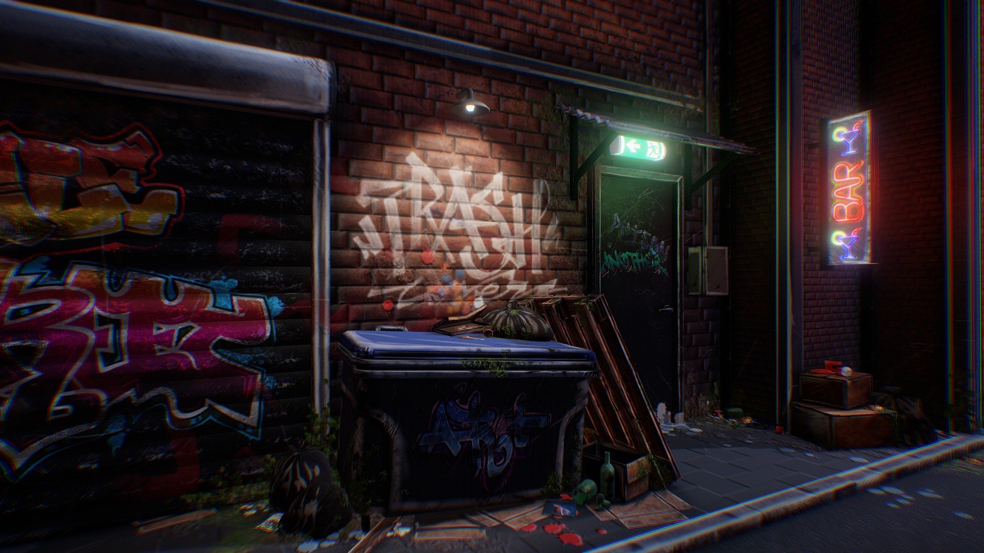 Dirty Street 3d model