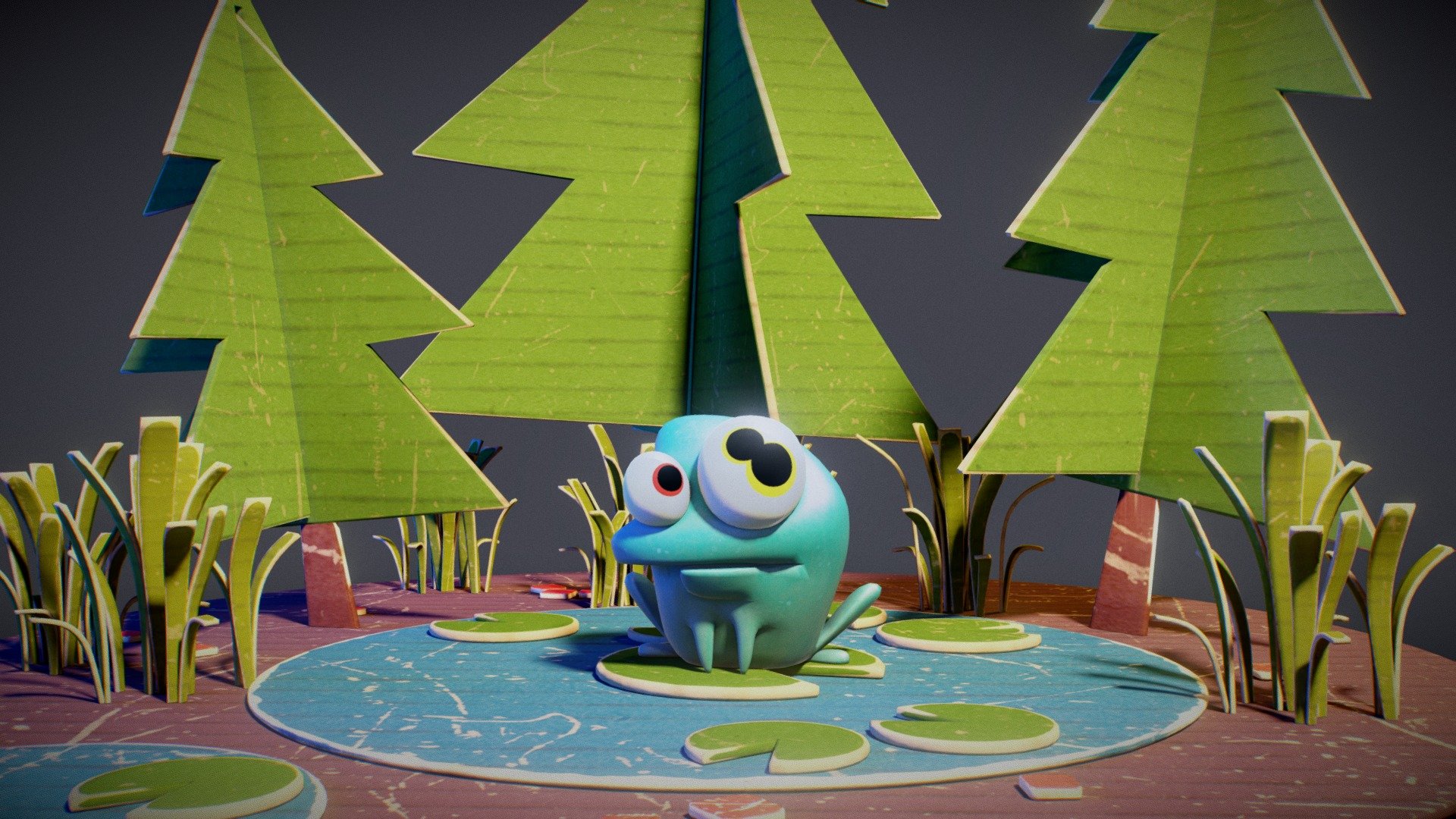 Frog 3d model