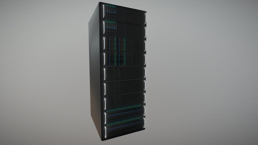 Server Racking System 3d model