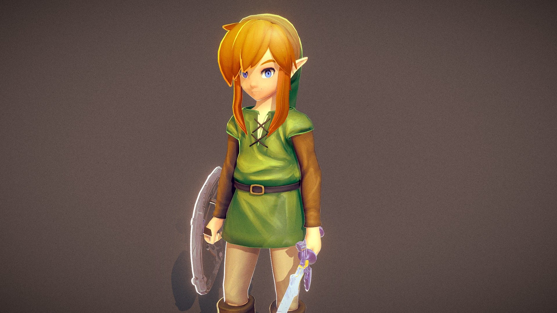 Links Awakening 3d model