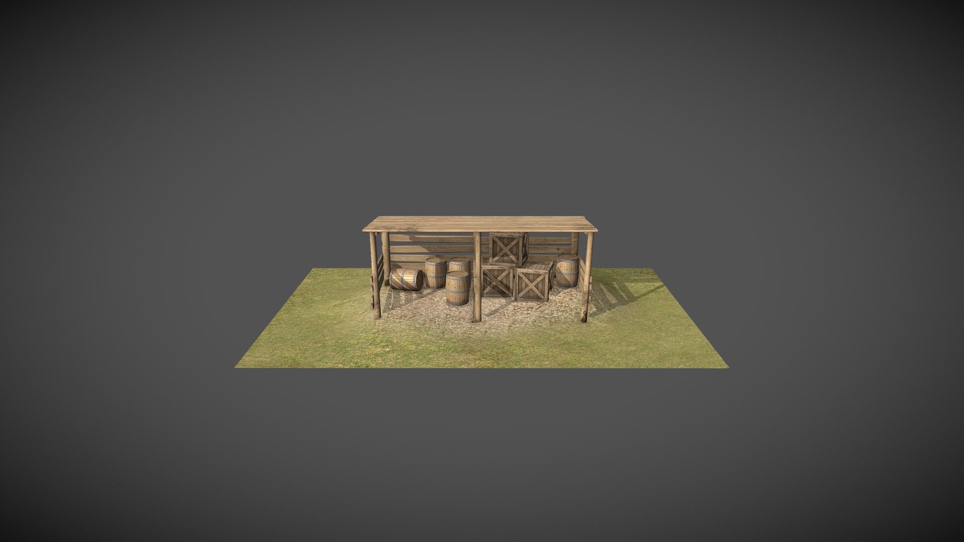 Barn 3d model