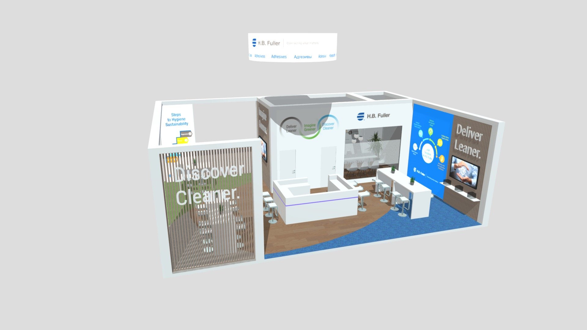 Exhibition stand 3d model