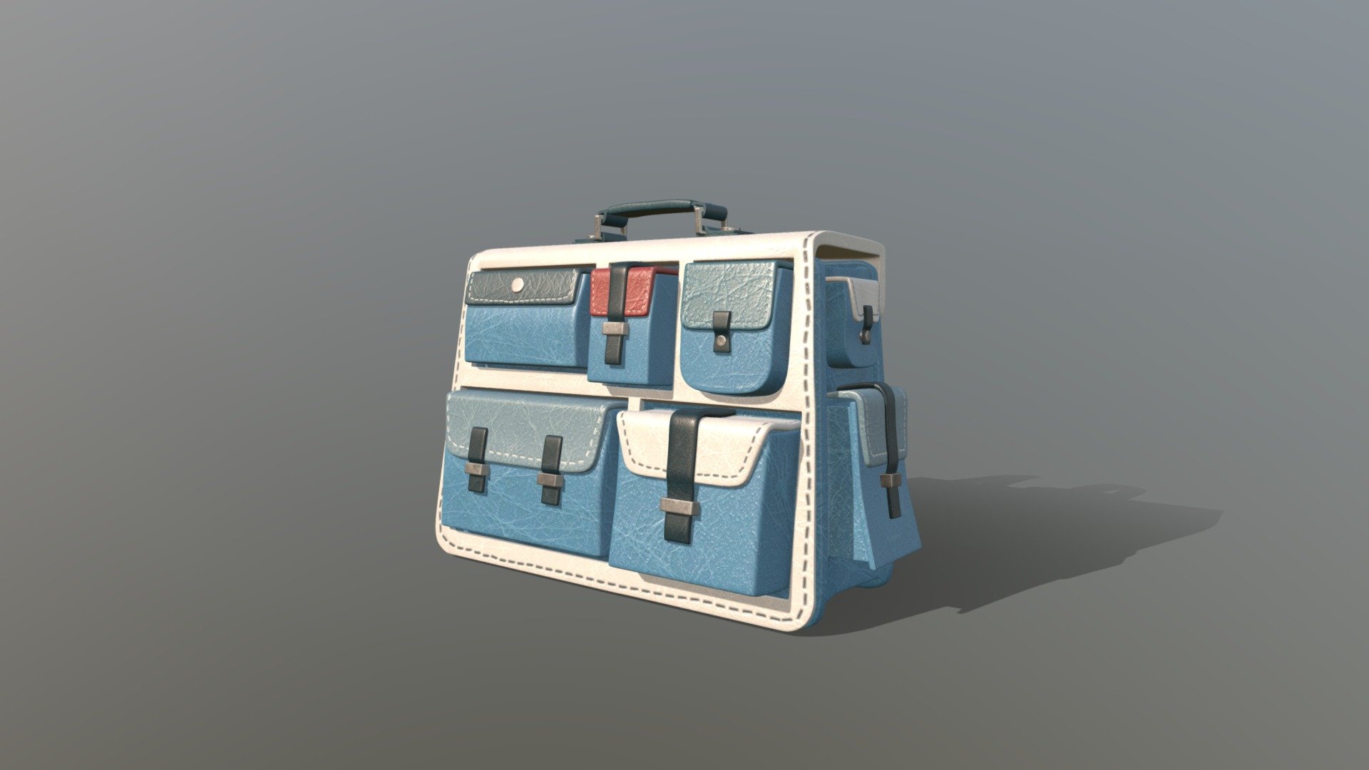 Louis school bag 3d model