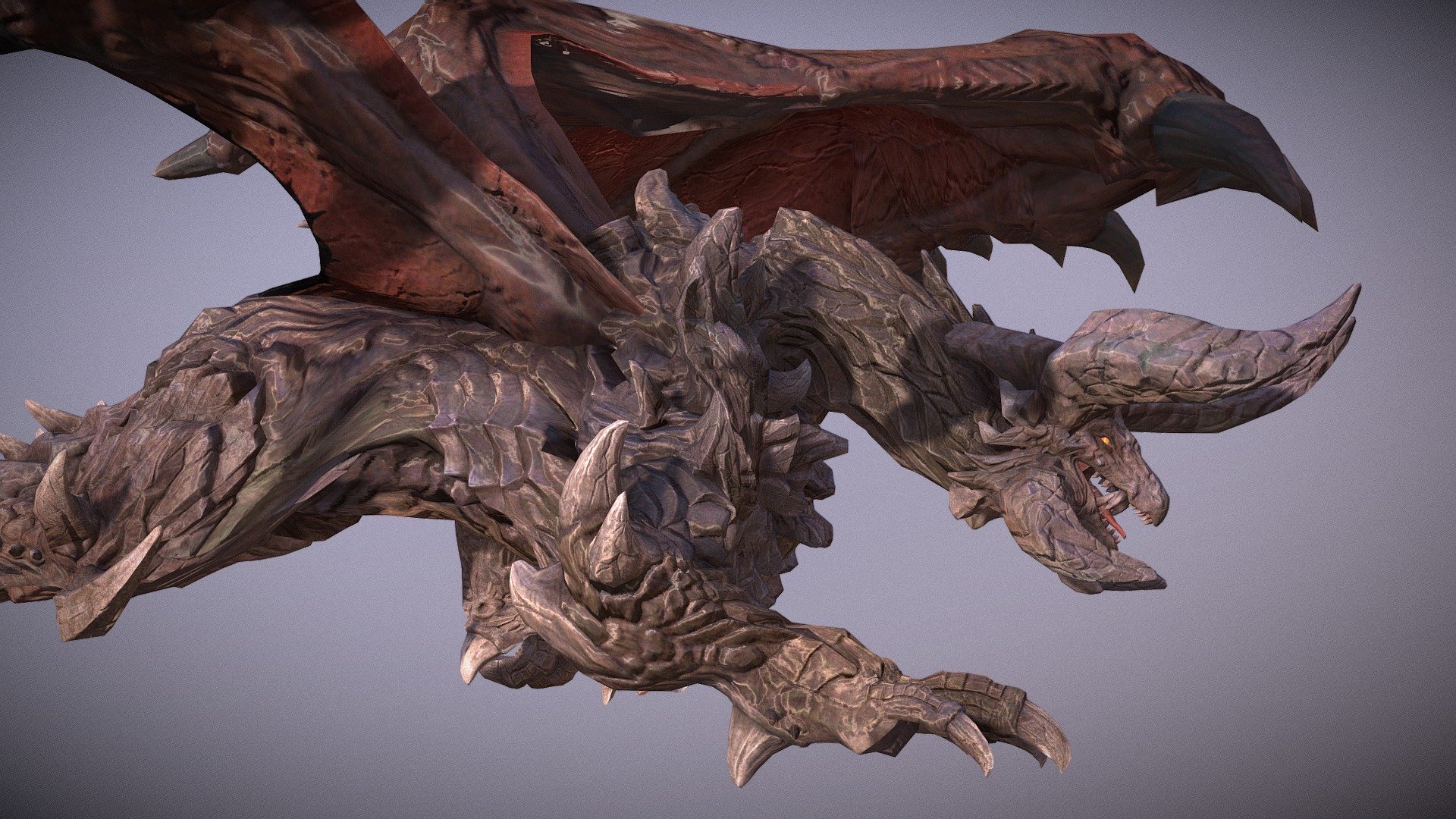 Dragon Animated 3d model