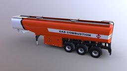 Gas Trailer LowPoly