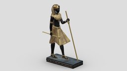 Tutankhamun Pharaoh of the Egyptian PBR 3D Print