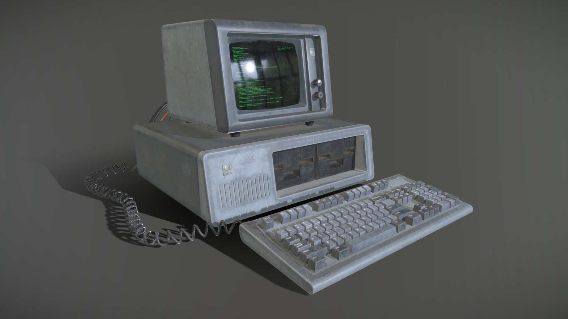 IBM Computer 3d model