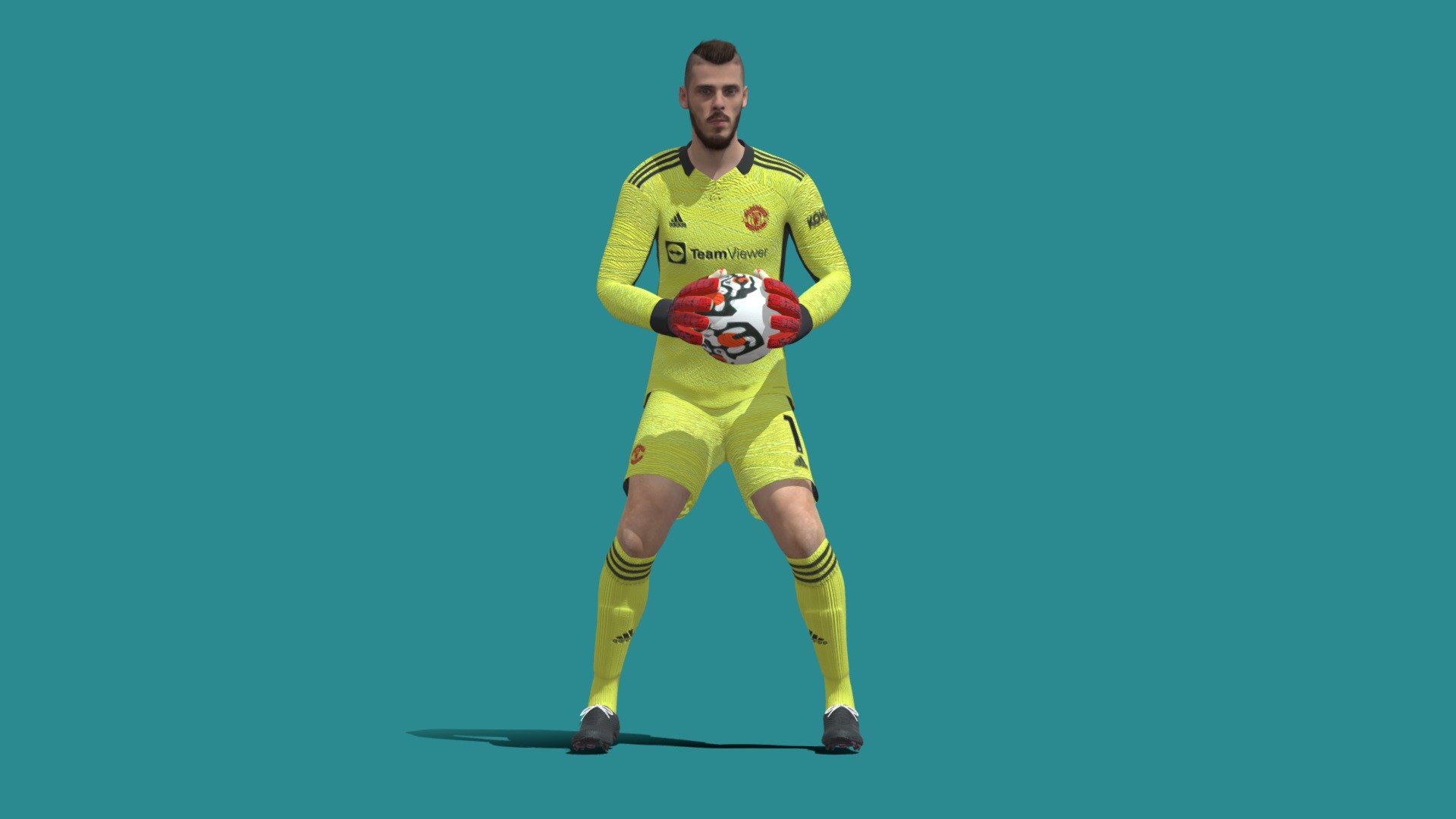 3D Rigged David De Gea 3d model