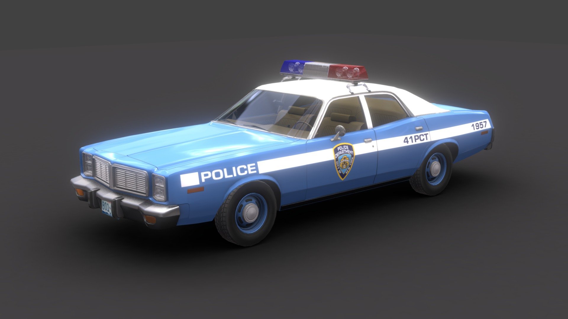 Dodge Monaco New York Police 3d model