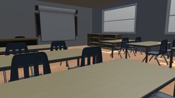 School Classroom Example Scene