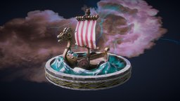 Stylized Viking Boat 3D Model & Complete Guide