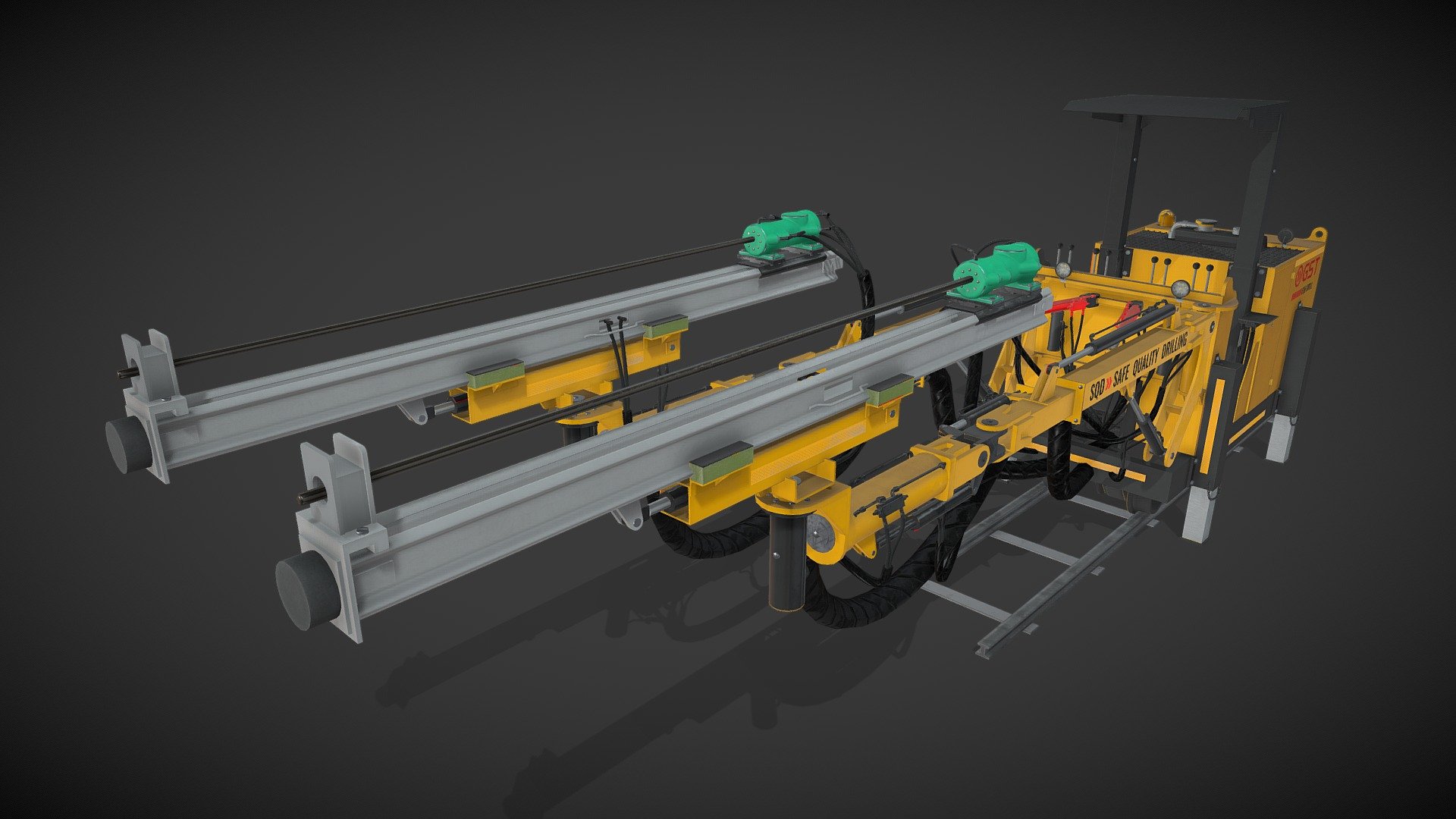 SQD Drill Rig 3d model