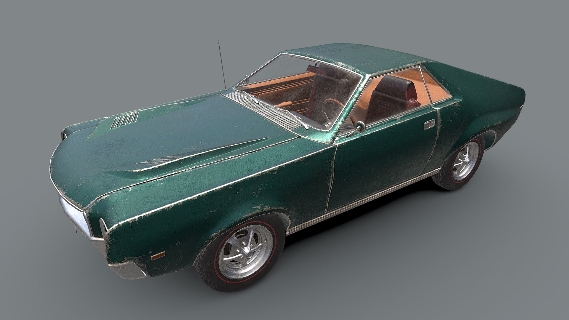 AMC AMX 1968 3d model