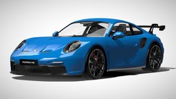 Porsche 911 GT3 (992) Animation