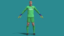 3D Rigged Ter Stegen