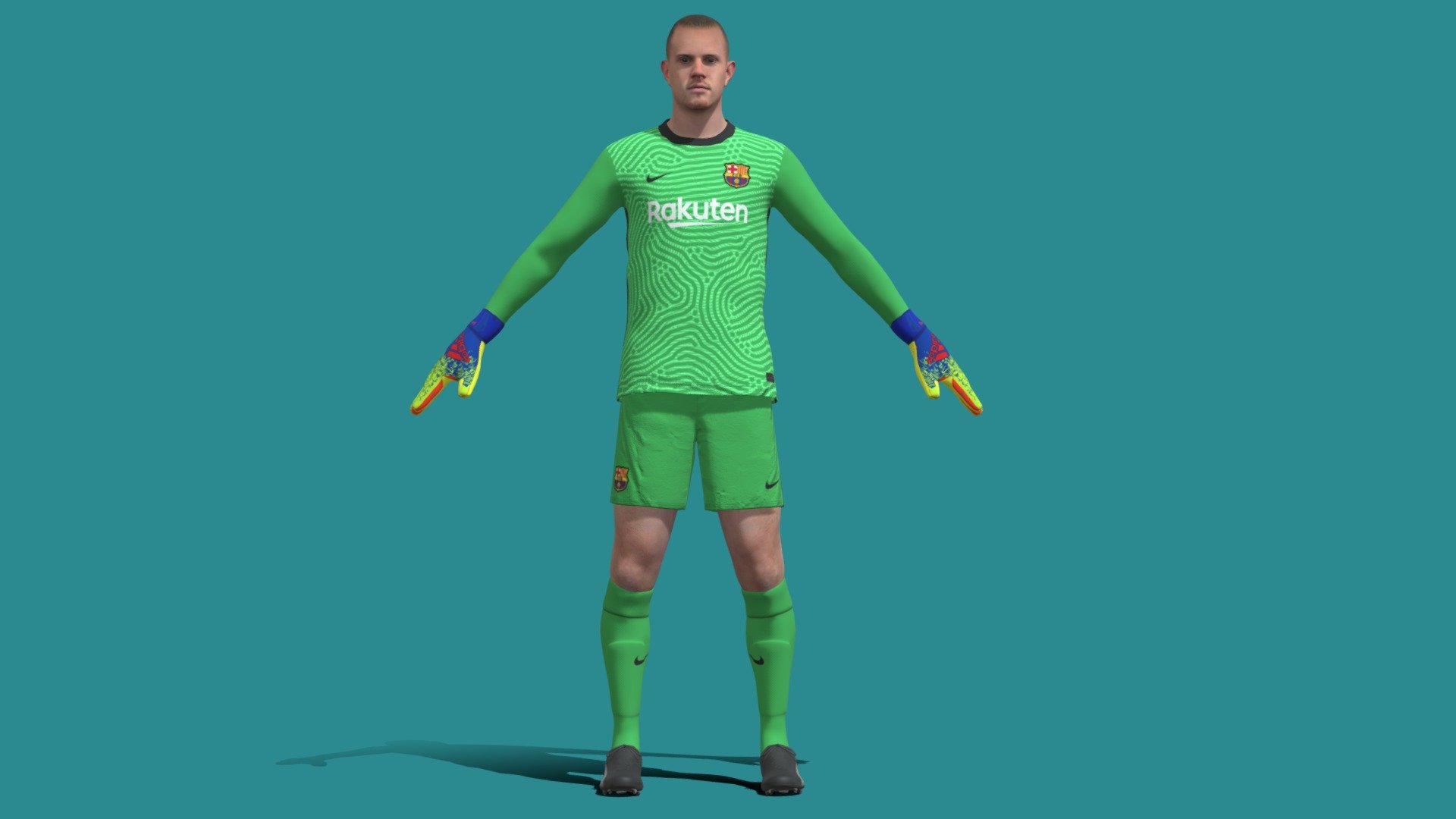 3D Rigged Ter Stegen 3d model