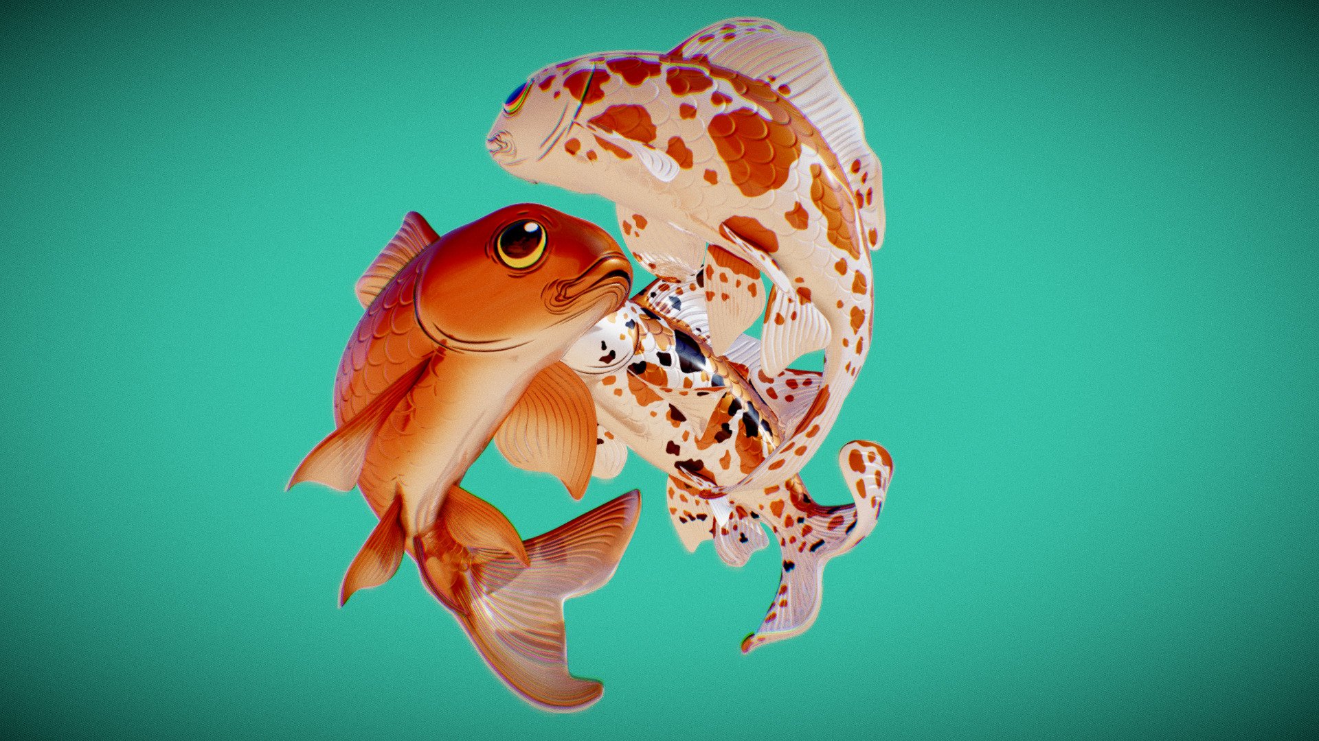 Koi 3d model