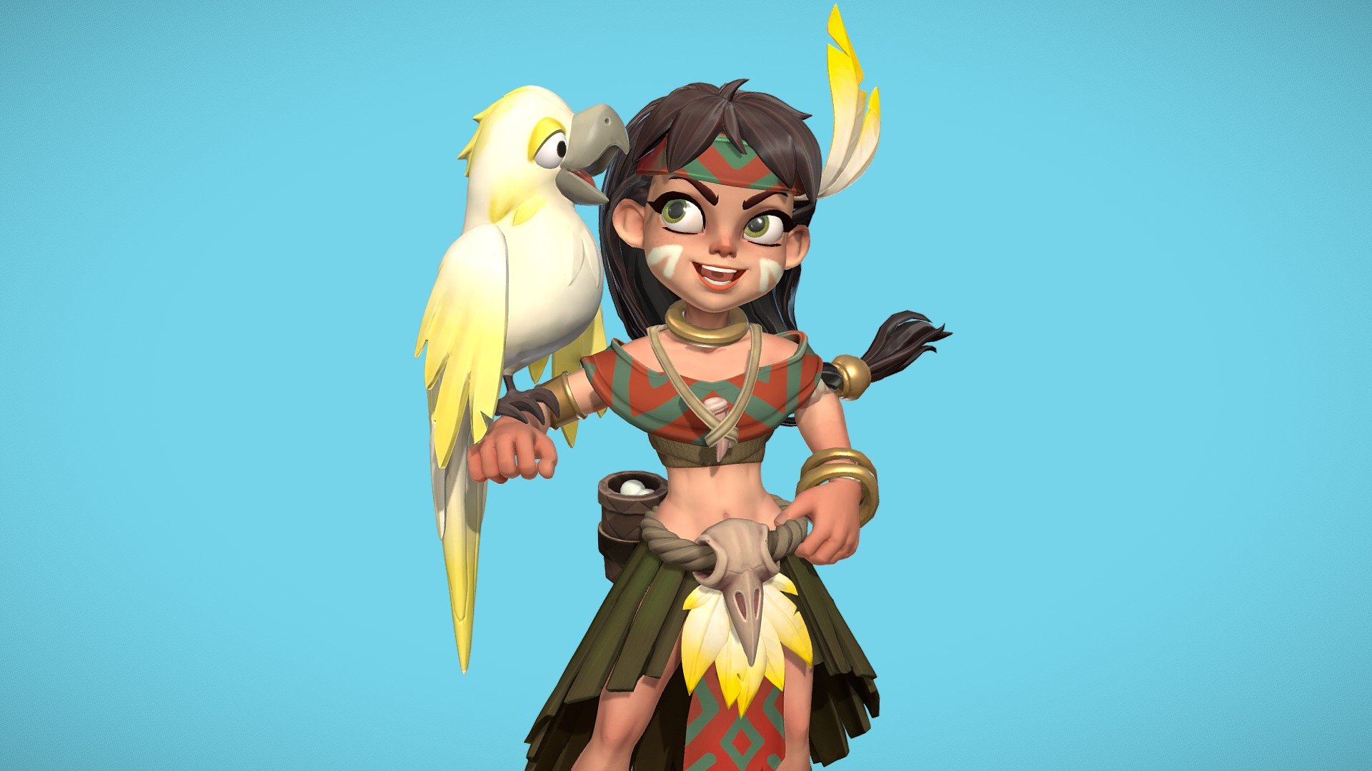 Parrots Trainer 3d model