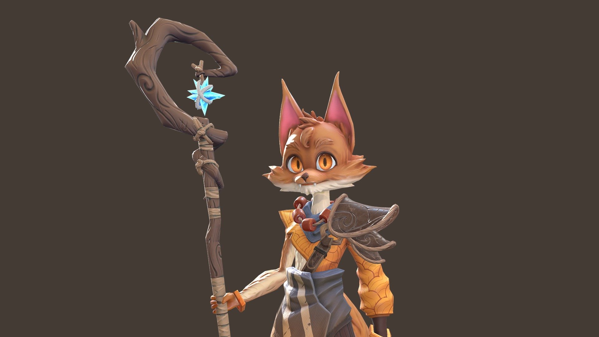 Torch Bearer (Realtime 3D Character) 3d model