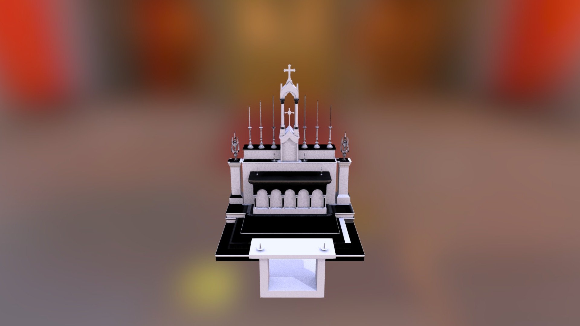 Church Altar 2 3d model