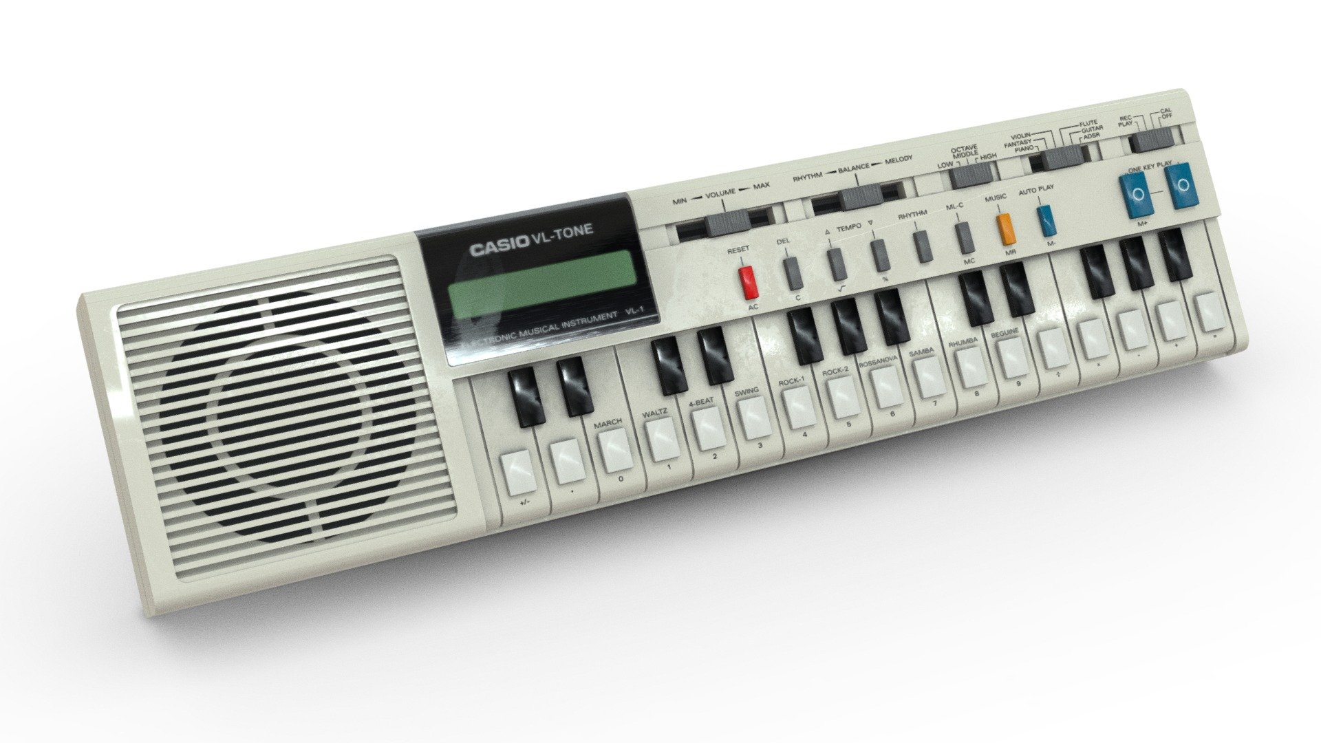 Keyboard (Casio VL-Tone) 3d model