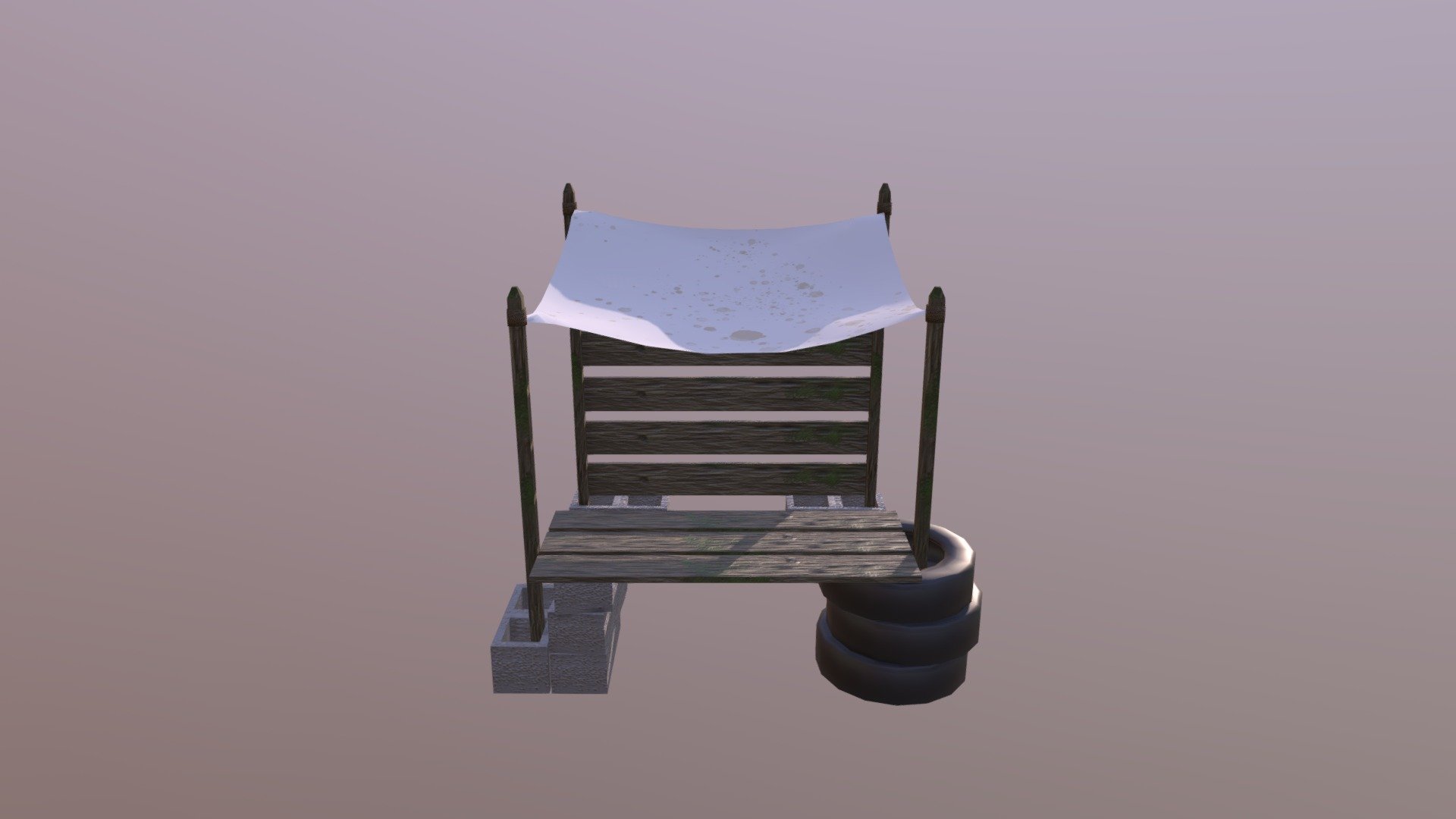 Junk Stall 3d model