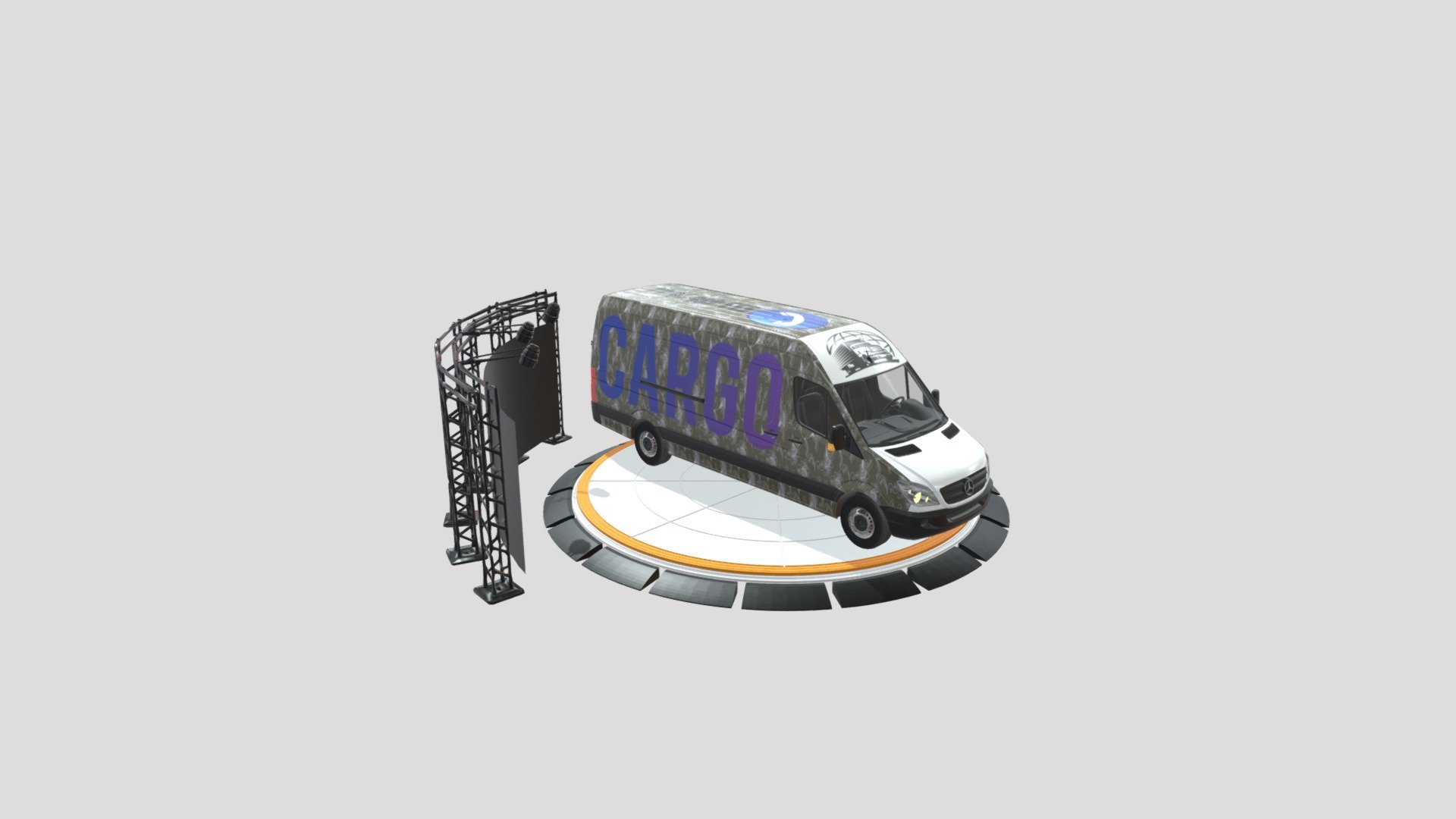 Mercedes Cargo Van 3d model