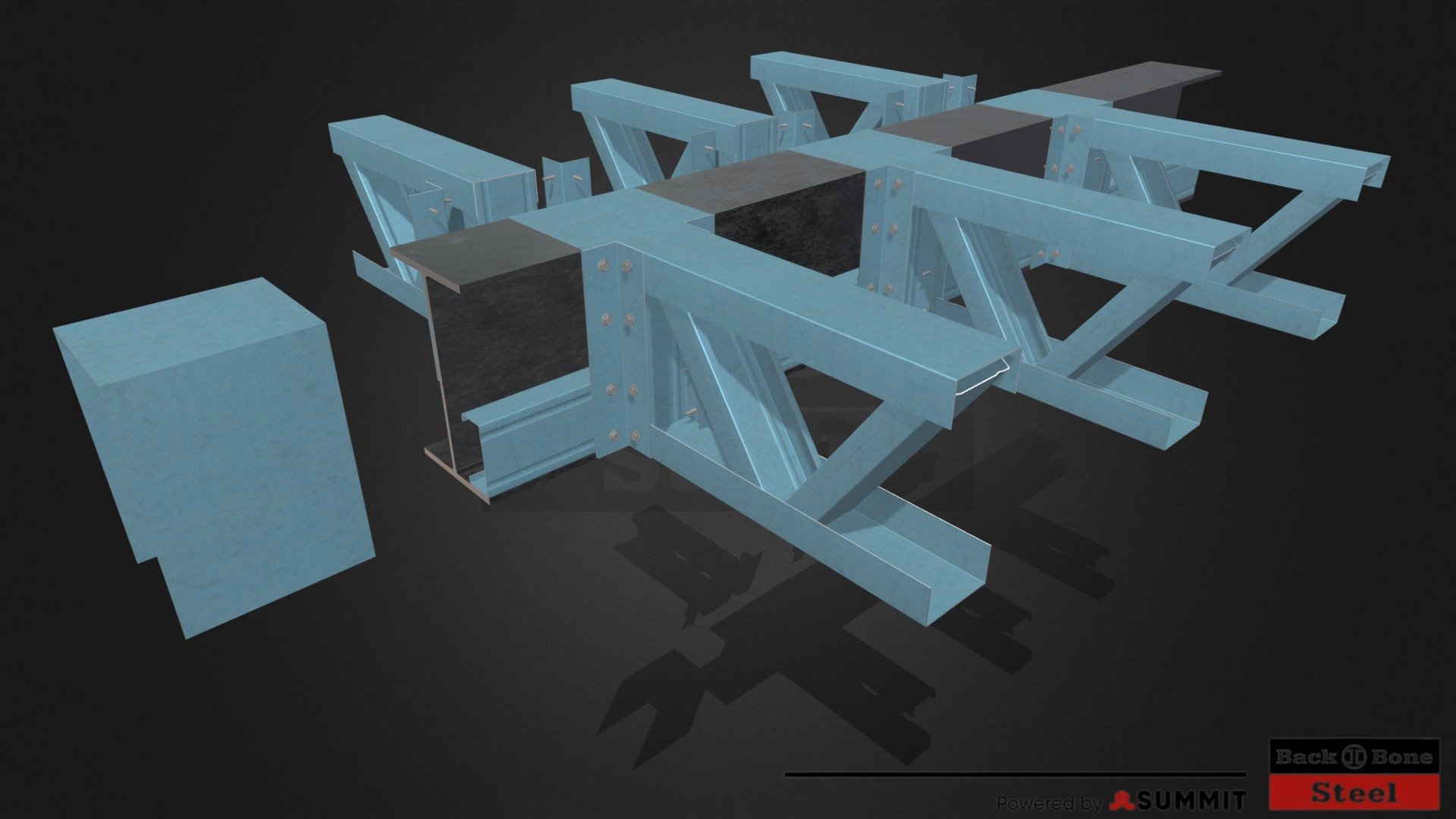 UB250 FLOOR TRUSS 3d model