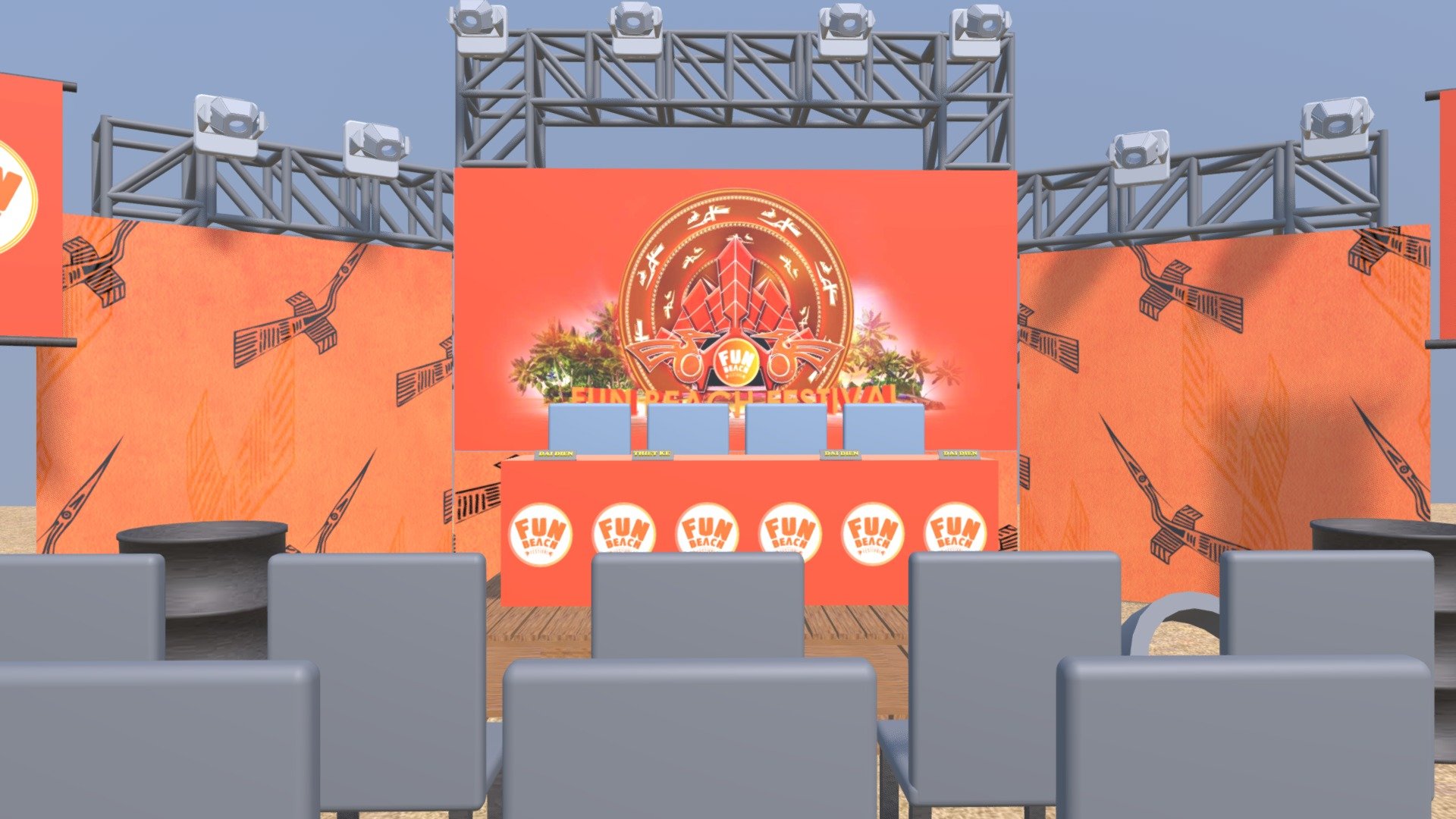 Press Conference 3d model